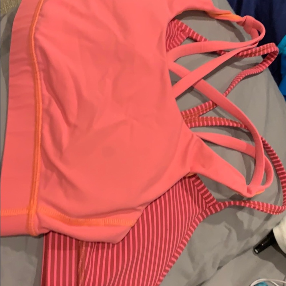 Two sports bras